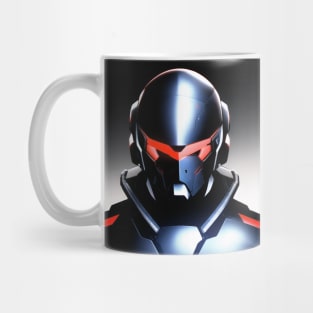 future space pilot wearing helmet Mug